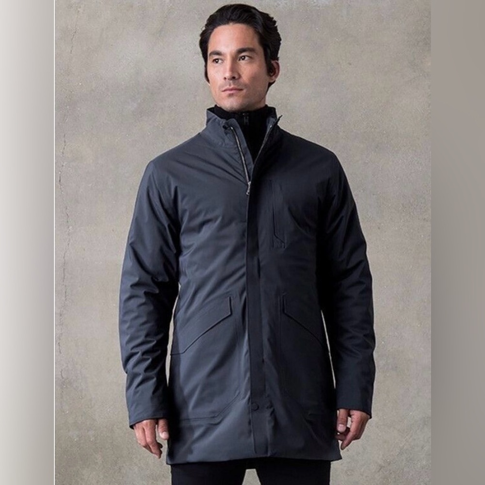 Aether Polar Trench Waterproof Insulated Coat Navy Men’s Medium
